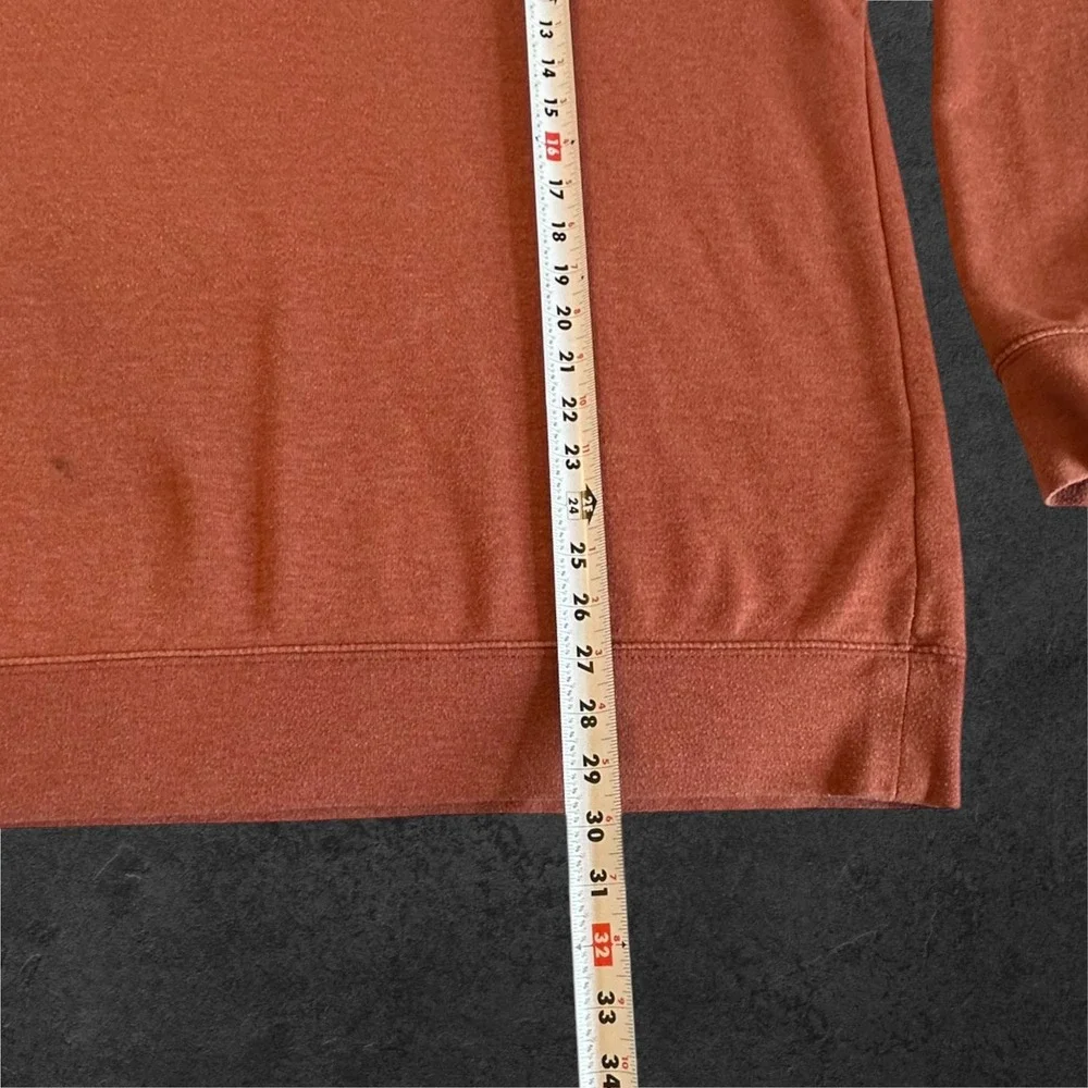 The North Face Sweatshirt Mens XL Burnt Orange Crewneck Fleece Logo F17 721556